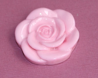 10 PCs  acrylic Lucite flower Beads 34mm Light Pink