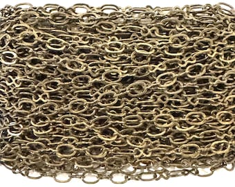 10 ft Antiqued Brass figure 8 connector chain (2.9X 3.3mm links)