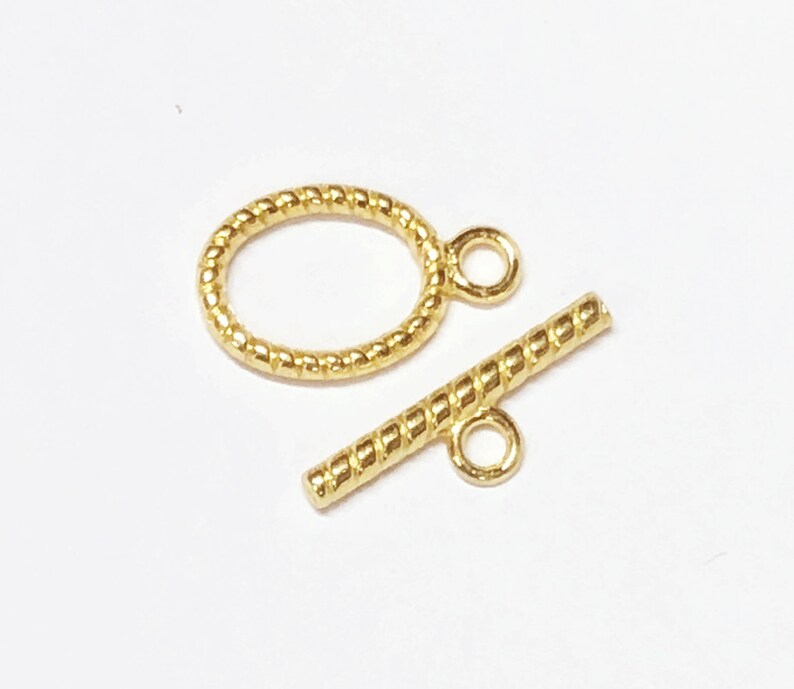Bulk 50 Sets Gold Oval Twisted Toggle Clasps 21x13mm Gold Etsy