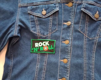 Rock n Roll Embroidered  Iron On Patch