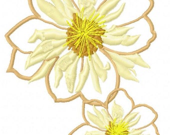 Flowers Applique  Machine Embroidery Designs...2033