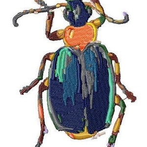 Beetle or Bug Machine Embroidery Design by Letzrock...1040