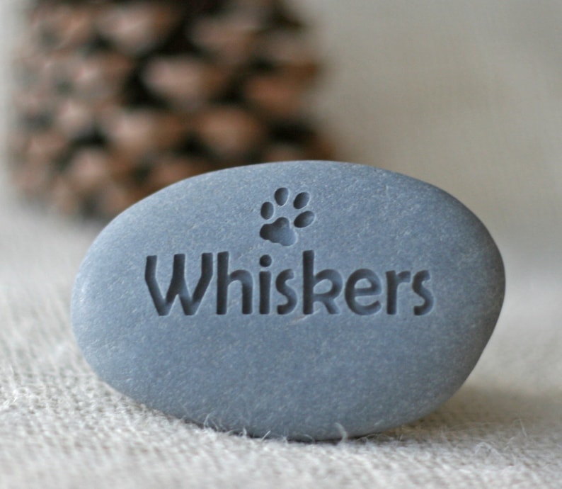 Personalized pet memorial stone pet loss gift pet memorial gift mini to small size memorial stones image 2