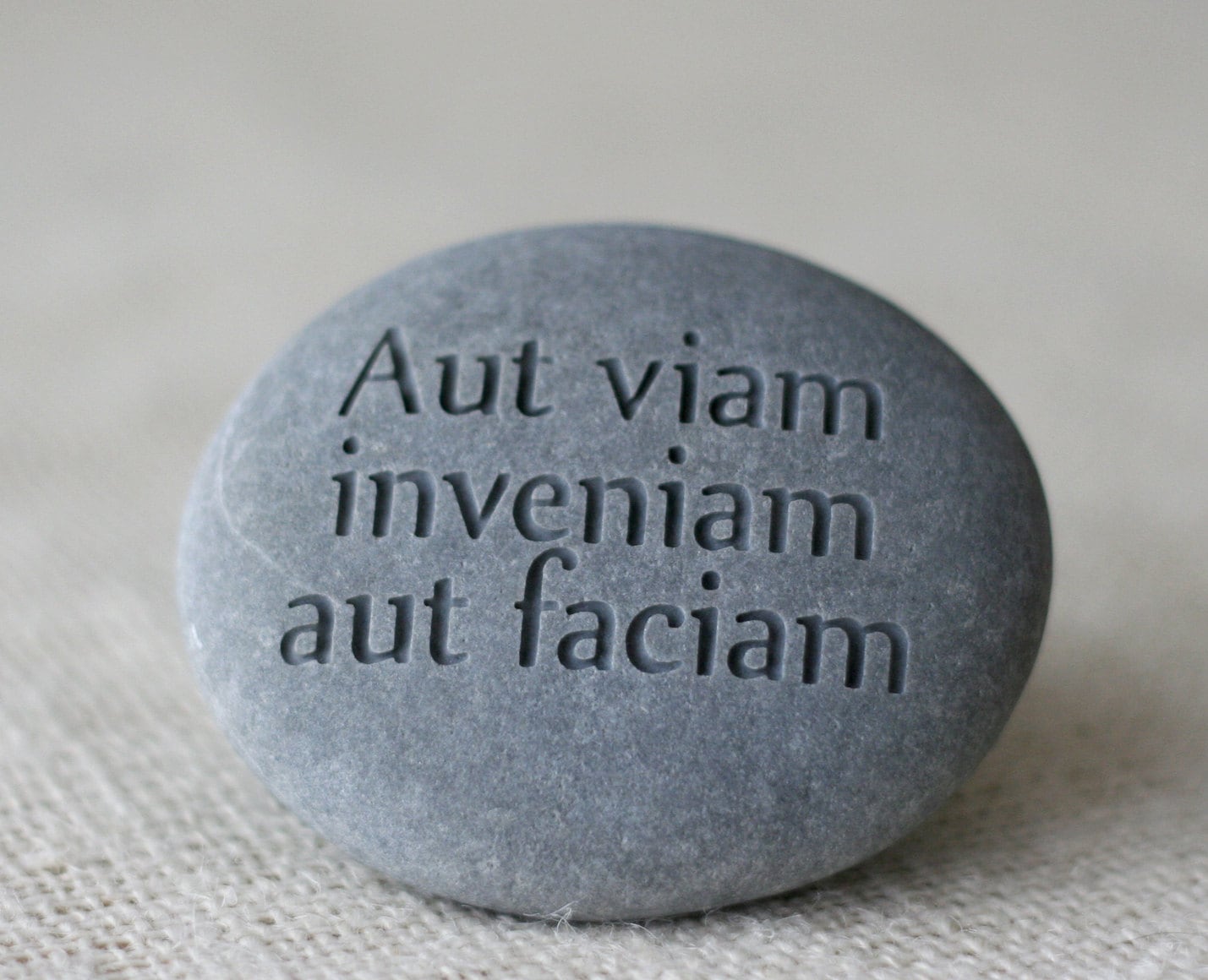 Aut viam inveniam aut faciam engraved inspirational phrase | Etsy