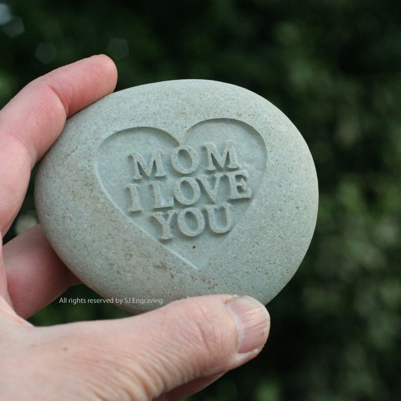 Mom I love you engraved gift for mother Etsy