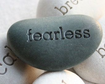 Mini pocket stones, comfort stones, worry stones, - personalized engraved smooth stones