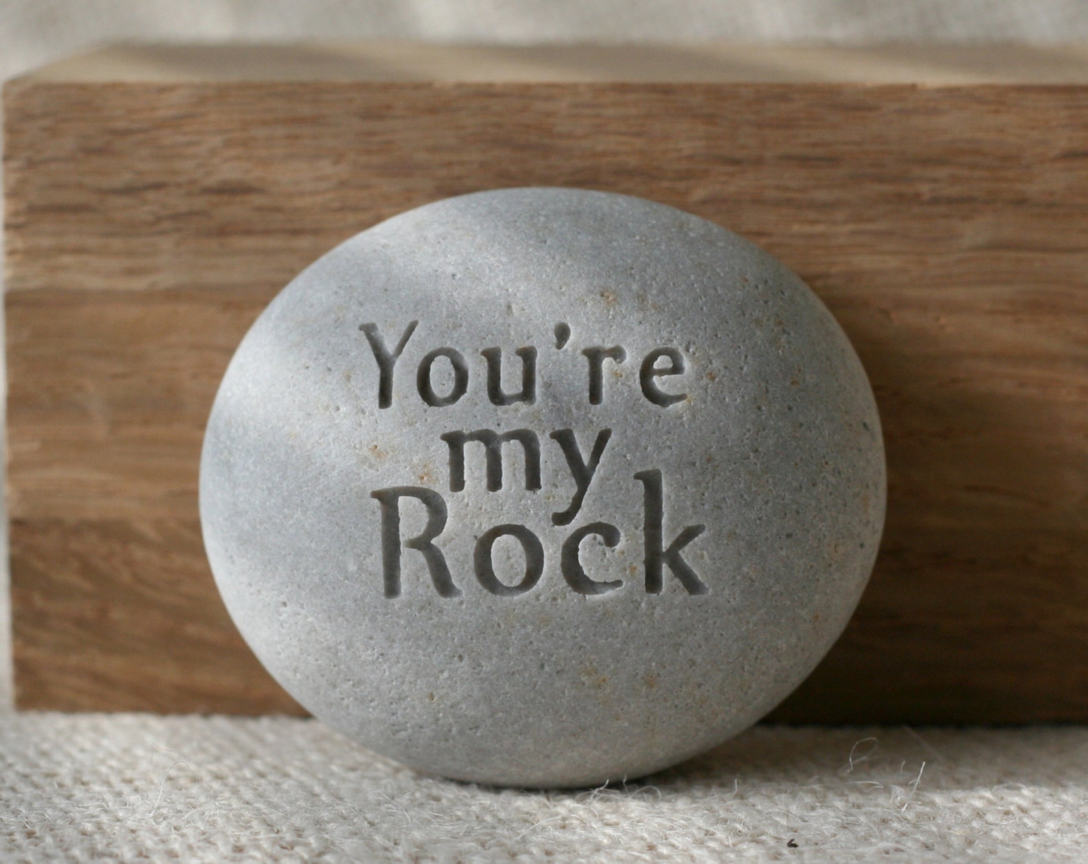 You are my Rock engraved stone gift quick shipping Etsy