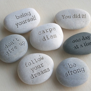 Message stones - Customized engraved gift