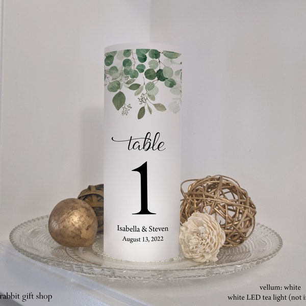 Vellum Table Numbers - Etsy