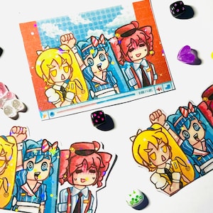 Triple Mesmerizer Holographic Stickers | Vocaloid / UTAU / Synth V