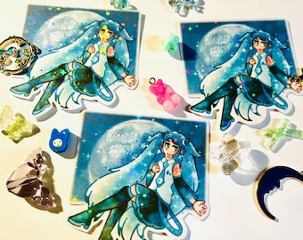 Moonlight Miku Holographic Stickers | Vocaloid/Piapro (2.5” in.)