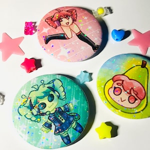 Silly Teto Pin Button | 2.25”; UTAU/SynthV | Pearto, Tasateko, Gnarpane