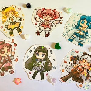 Madoka Magica Holographic Stickers (3 in.)