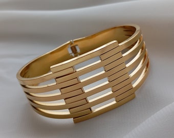 Spinner Brass amp; Wood Bangle