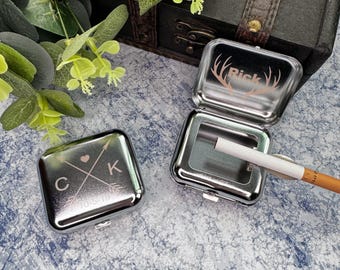 Customized men's ashtrays, personalized outdoor ashtrays, Gift for him, Dad's choice,  groomsman/best man gift, Mini pocket ashtray