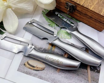 Customized Stainless Steel Fruit Peeler, Professional Kitchen Tool, Chef Gift
