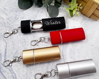Personalized men's keychain ashtray,  outdoor ashtrays, Gift for him, Dad's choice,  groomsman/best man gift, Mini pocket ashtray