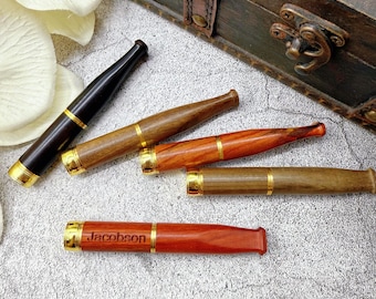 Personalised Wooden Cigarette Holder,Groomsman Gift,Wedding Gift,Smoker Gift,Smoker Gift,Father's Gift,Gift for him,Wodden Filter Tips