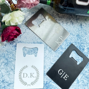 Trauzeugen Geschenk - Kreditkarten-Flaschenöffner - Hochzeitsbevorzugung aus Edelstahl - Vatertagsgeschenk, Geschenke für Bier-Enthusiasten