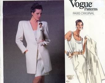 SZ 12 Christian Dior 80s Vintage Vogue Pattern 1867 Jacket Top And Skirt Uncut