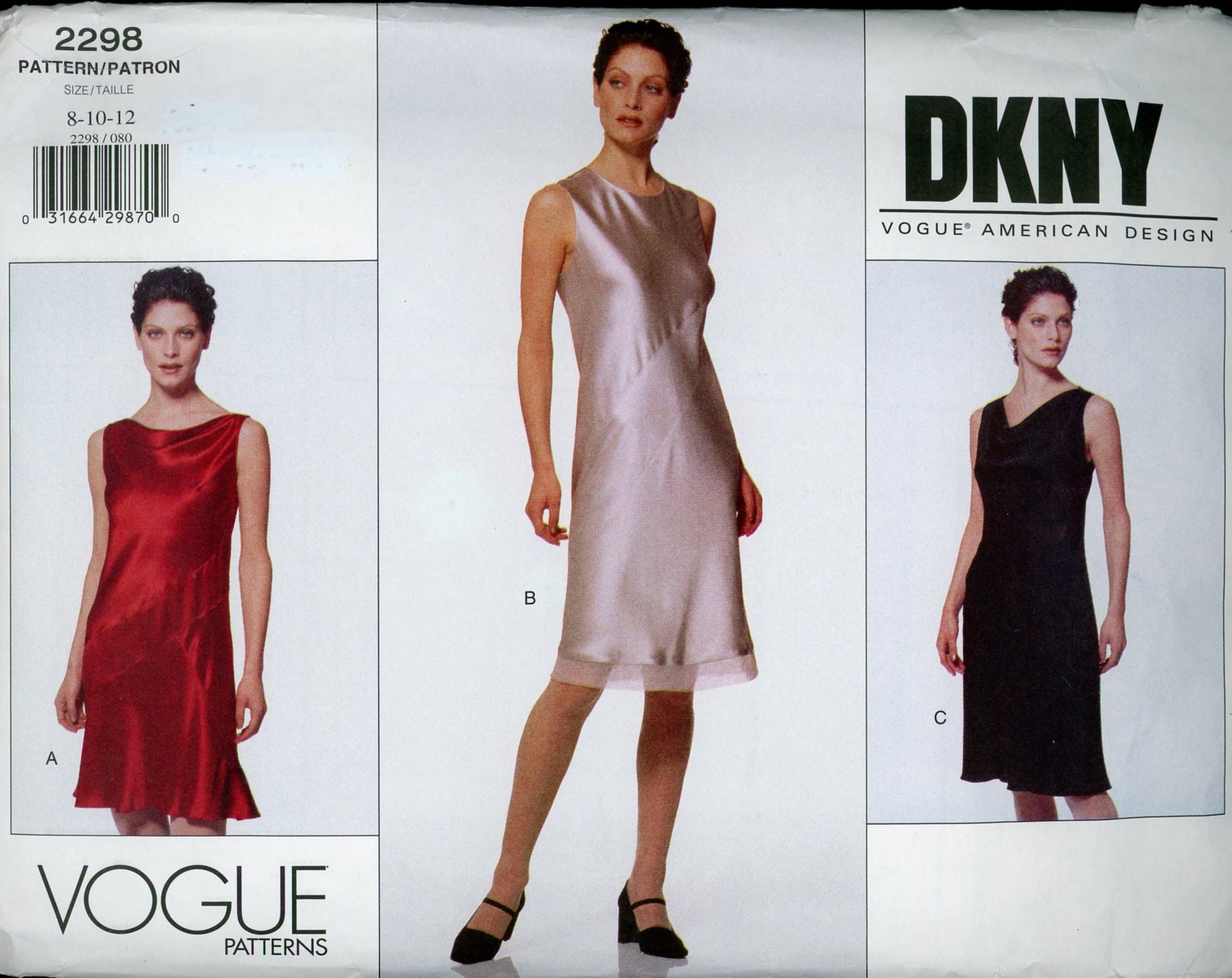 SZ 8-12 Vogue 90s Vintage Pattern 2298 Designer Donna Karan -  Denmark