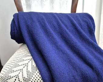 Tissu tubulaire sans couture en maille pour pull, vendu au mètre, largeur 162,5 cm (64 po), bleu royal