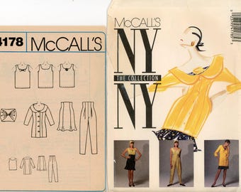 McCall's NY Collection 90s Designer Patterns, Size 14, Uncut (Pick Style)