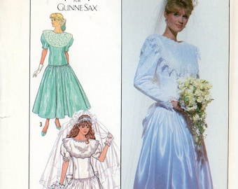 3 Jessica McClintock Wedding Dress Vintage Patterns, Uncut, U Pick