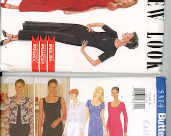 Modèles de robe en tricot vintage des années 90, 3 styles, choix en U