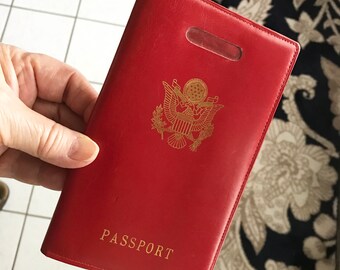Albanian Flag Leatherette Passport Wallet Style Case Cover For Travel