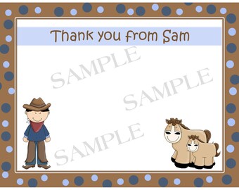 Western thank you | Etsy