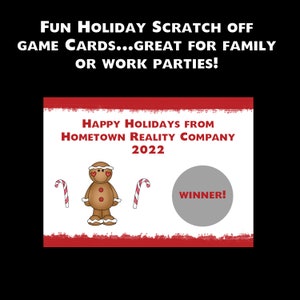 48 cartes de jeu personnalisées pour les fêtes / fêtes de Noël - Fêtes d’entreprise - Fêtes de famille