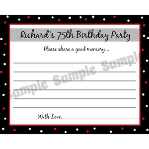 32 Birthday Advice Cards  -  ANY AGE  - Any Colors -  40th 50th 60th 75th Birthday, etc.