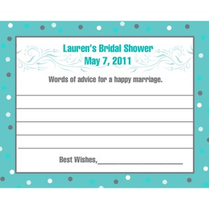 24 tarjetas de consejos despedida de soltera - novia moderna - azul - agua azul - gris despedida de soltera - boda consejos - consejos de despedida de soltera
