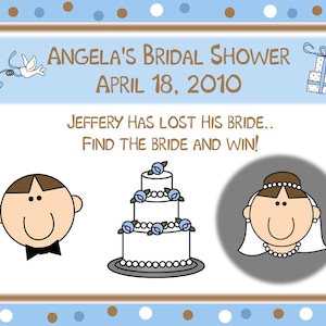 24 personnalisé douche nuptiale à gratter cartes - tout nouveau Design Couple heureux