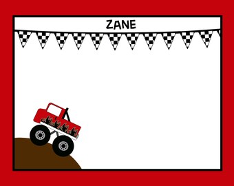 20 Birthday Thank You Cards   MONSTER TRUCK