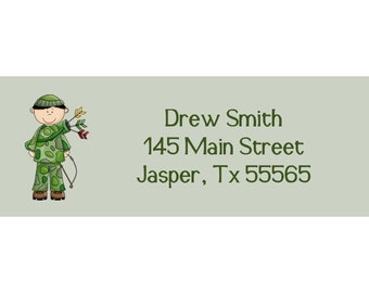 30 Personalized Return Address Labels   Deer Hunting