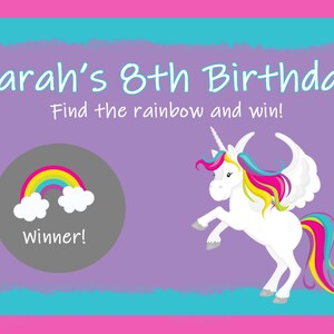 32 cartes de jeu à gratter personnalisées --- conception de licorne