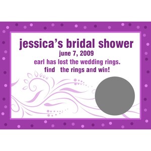 24 personalizzati gratta carte da gioco - sposa moderna