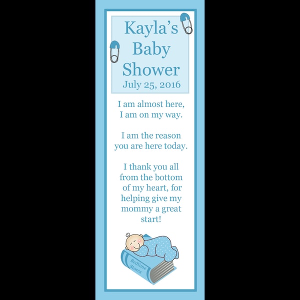 Baby Shower Bookmark Etsy