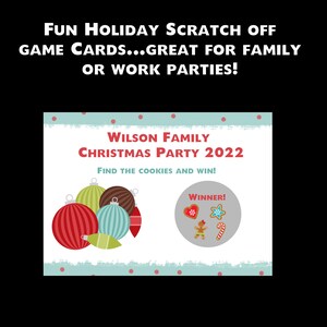 48 cartes de jeu personnalisées pour les fêtes / fêtes de Noël - Fêtes d’entreprise - Fêtes de famille