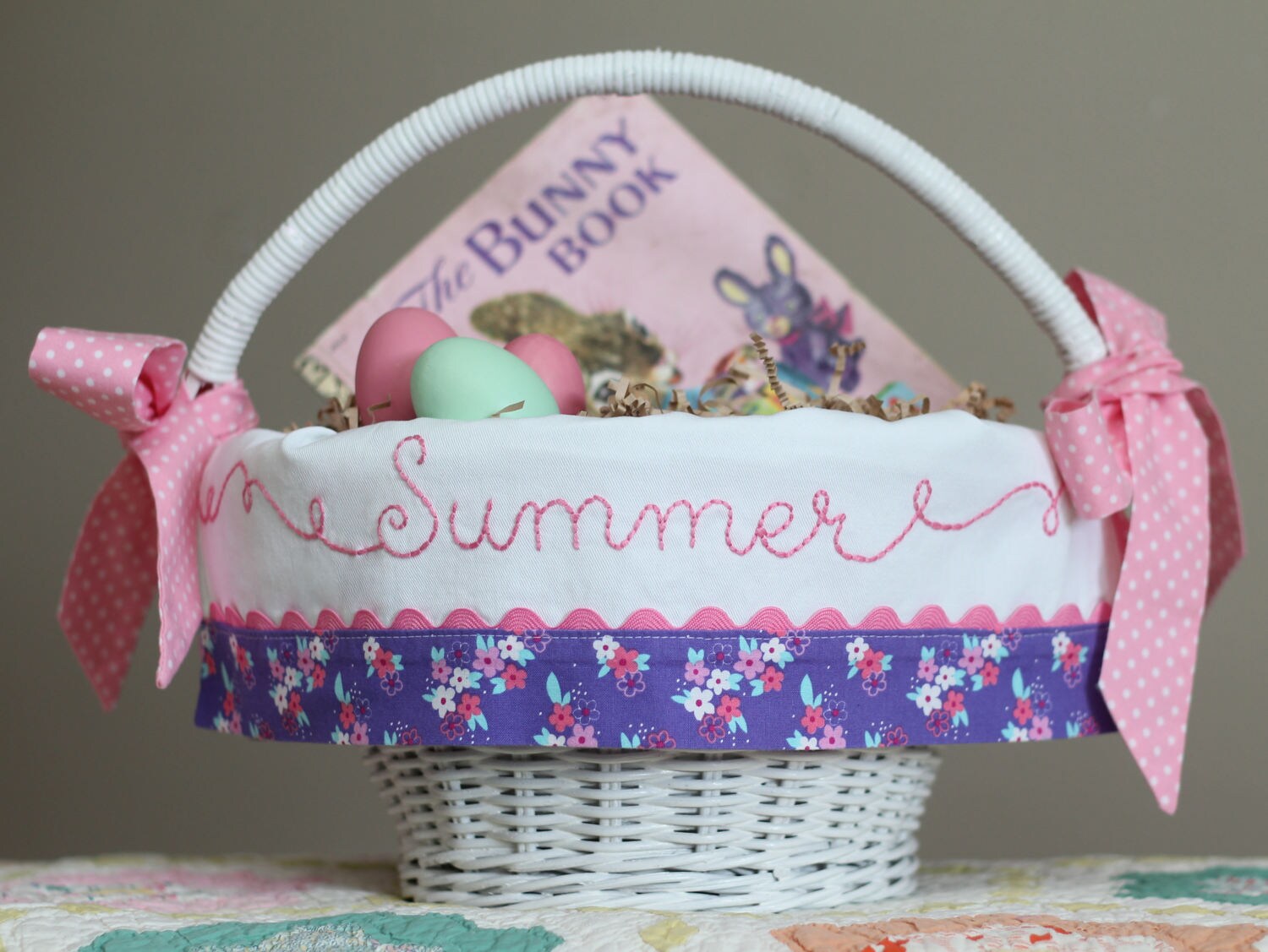 Preorder 2020 Easter Basket Liner Personalized Easter Etsy