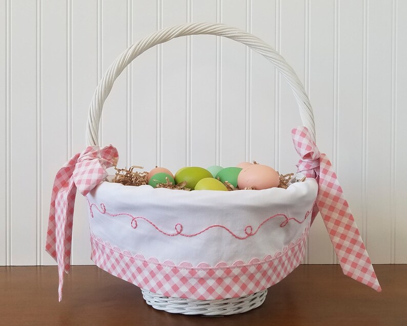 Personalized Easter Basket Liner Floral Easter Basket Etsy