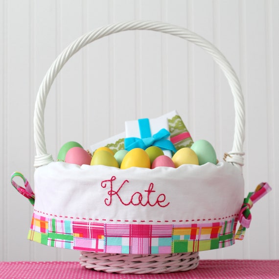 Personalized Easter Basket Liner Pottery Barn Kids Baskets Etsy