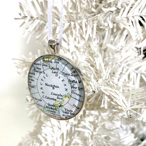 Spaß-Feiertags-Weihnachtsbaum-Verzierung. Nordpol Ornament, Weihnachtsgeschenk, Ornament, Landkarte, Weihnachtsschmuck, Geschenk für Sie