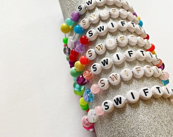 SHIPS FAST, SWIFTIE Bracelet Set, Friendship Bracelet, Eras Tour, Swiftie gift, for Swiftie, Taylor Swift Bracelet Bundle, Eras Bracelets