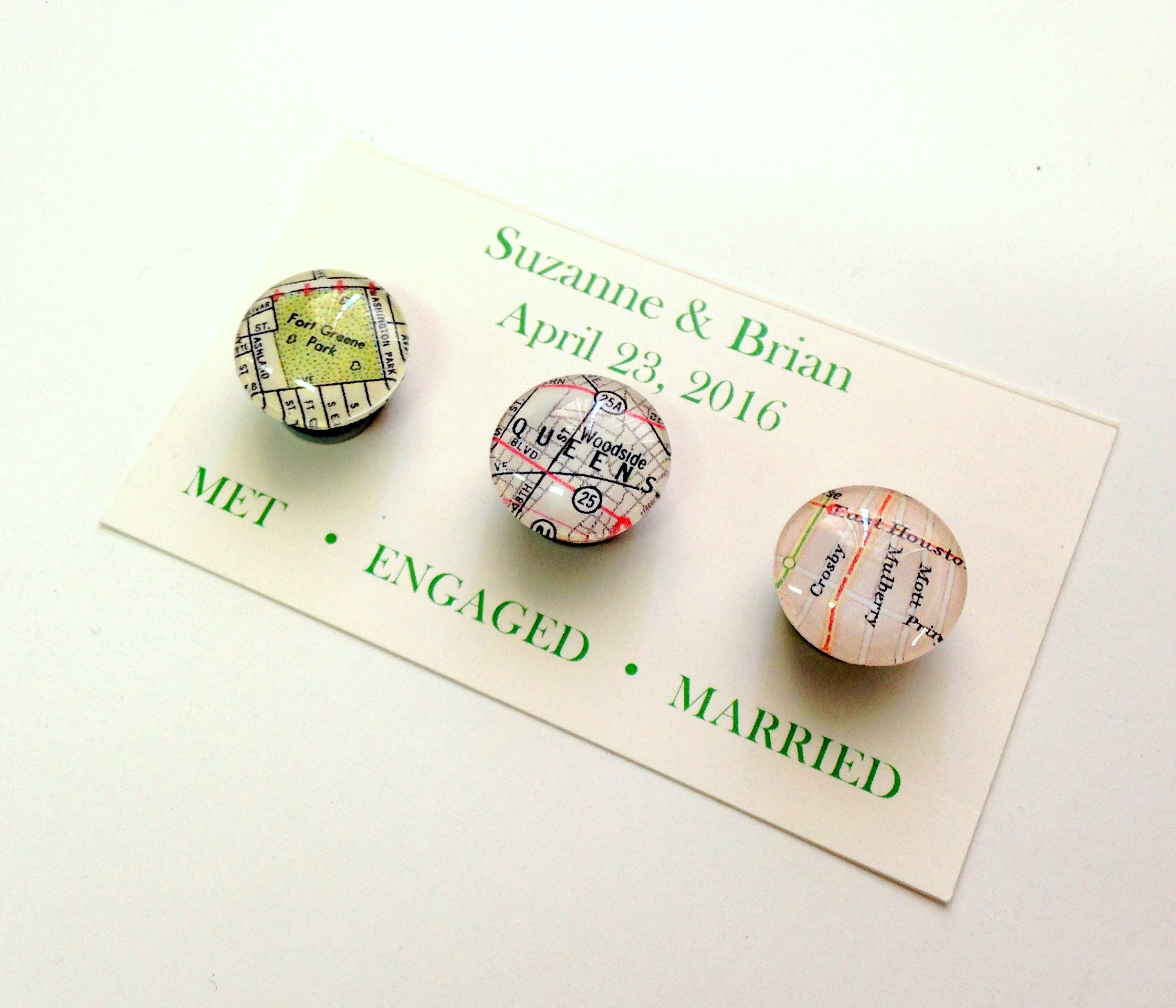 Wedding Favor Map Magnets, Custom Map Magnets, Party Favor, Shower ...