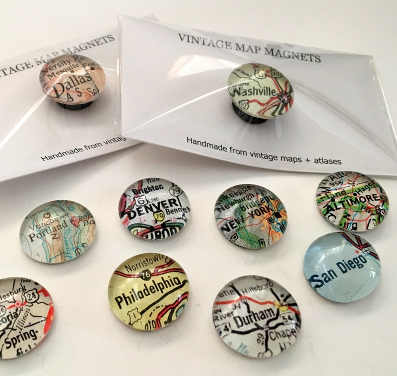 Vintage Map small map custom location map Etsy