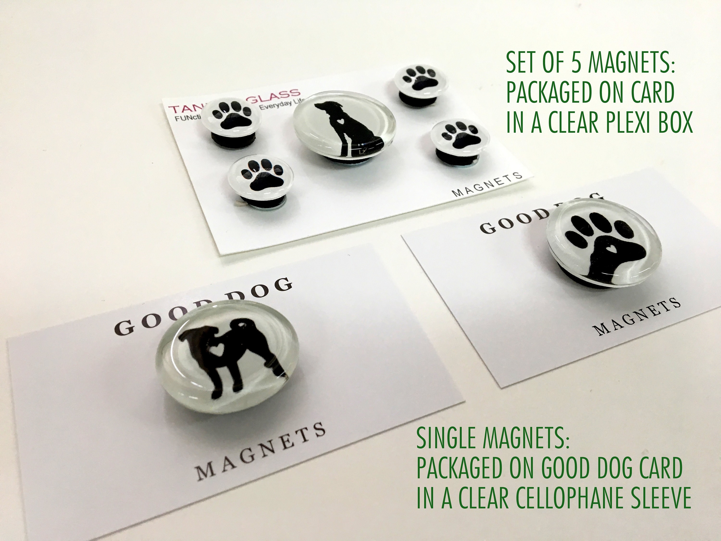 Lab Love Glass Magnet Set. Labrador Retriever Magnets Paw - Etsy