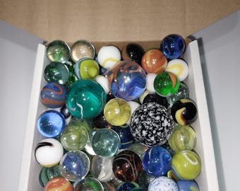 Marbles, 100 plus assorted marbles